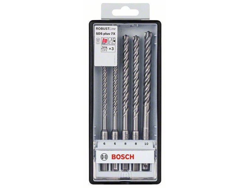 BOSCH 5 Delni Set Robust Line Hamer Burgija SDS Plus 7X Cena