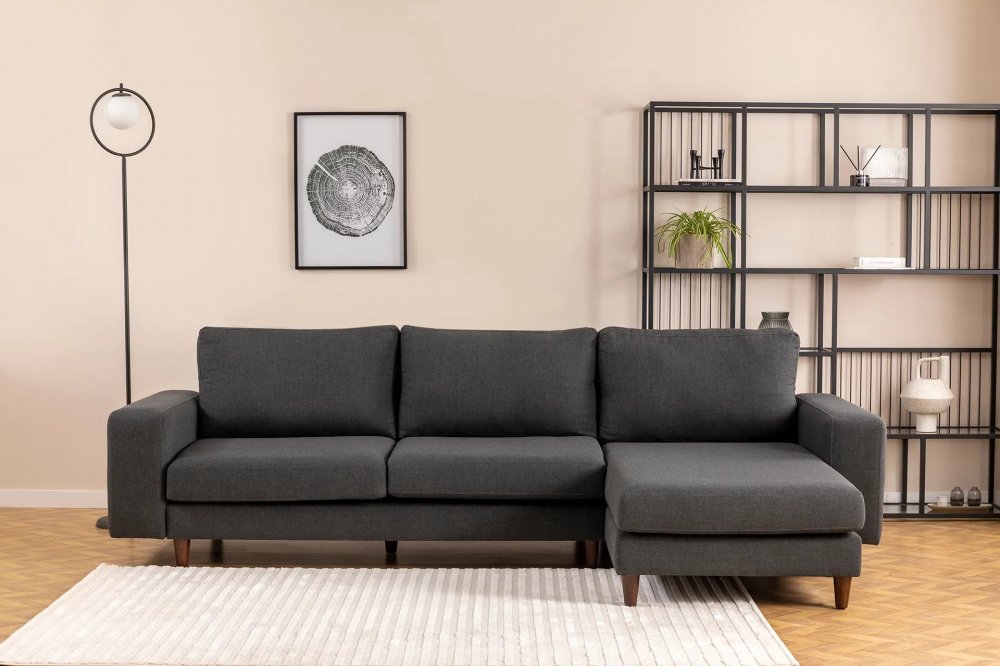 ATELIER DEL SOFA Ugaona Garnitura Berlin Right Anthracite V2 Cena