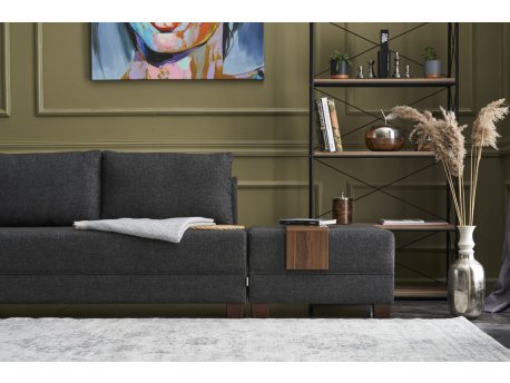 ATELIER DEL SOFA Ugaona Garnitura Fly Left Anthracite Cena