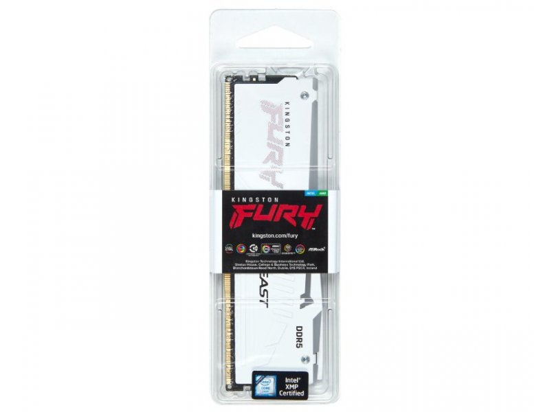 着後レビューで 送料無料】 5600MT/s Kingston (Kit Fury RGB DDR5 Fury Kingston Beast  Desktop White 64GB (2x32GB) of 6000MT/s CL40 Beast 64GB 2) DDR5 Memory XMP  DIMM Overclocking CL40 DIMM Plug N