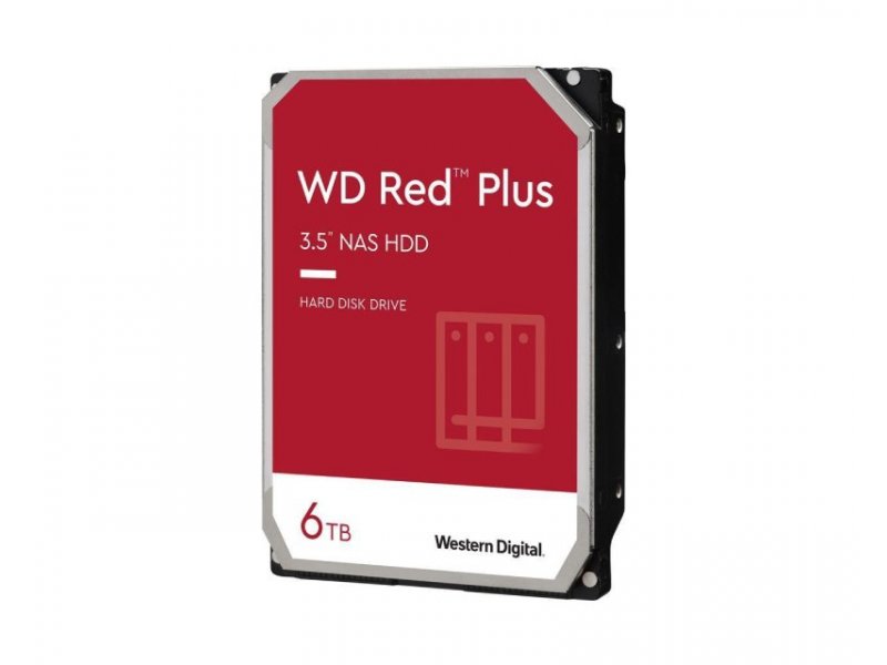 WESTERN DIGITAL 6TB Red Plus NAS 3.5 SATA III 256MB IntelliPower ...