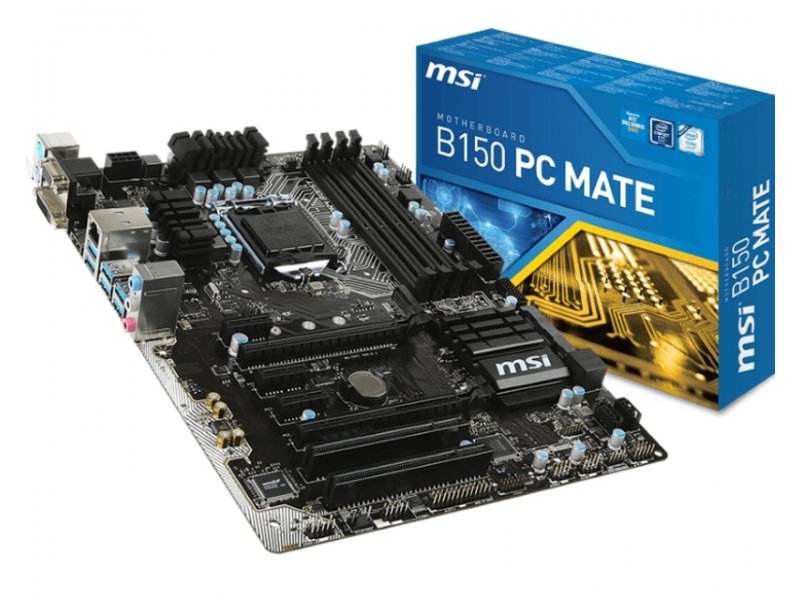 Msi b150 pc mate подключение