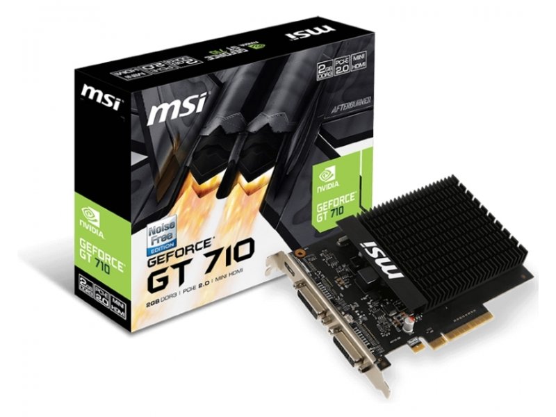 MSI NVidia GeForce GT 710 2GB 64bit GT 710 2GD3H H2D Graficka Kartica ...