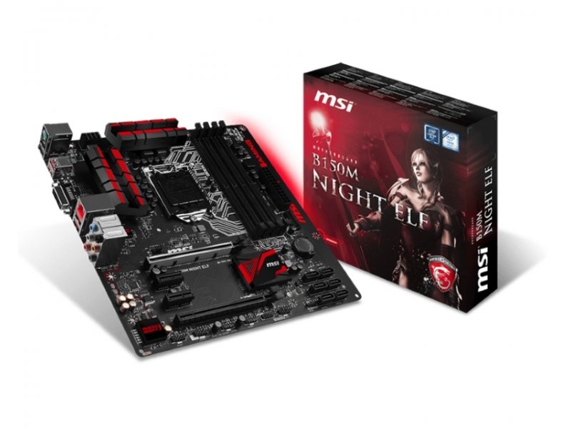 Msi b150m night elf какие процессоры поддерживает