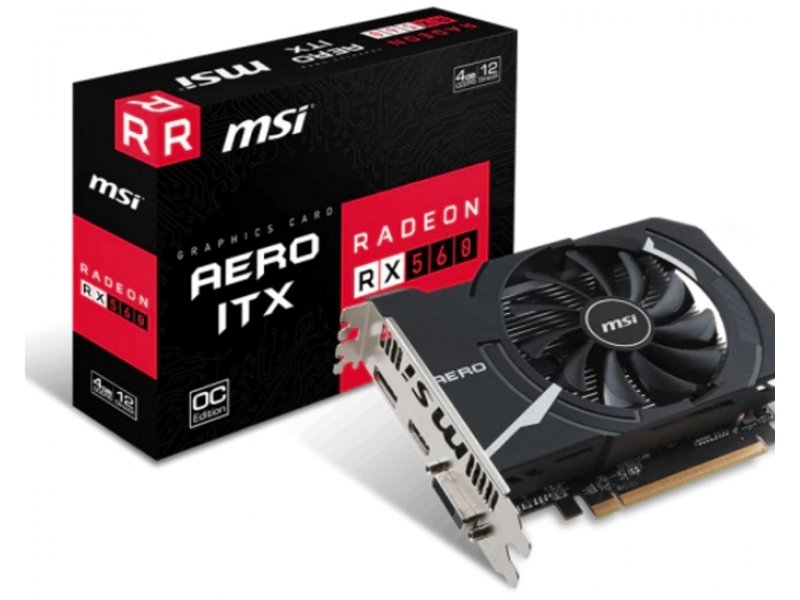 Msi rx 560 aero itx 4gb oc нет изображения