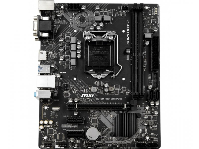 Msi h310m pro vdh plus совместимость процессоров