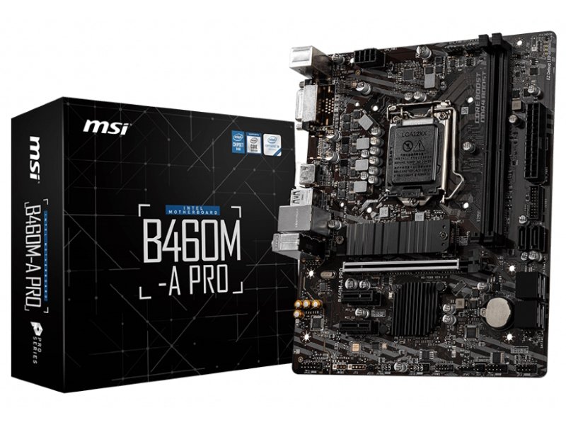 Msi b460m a pro как подключить провода