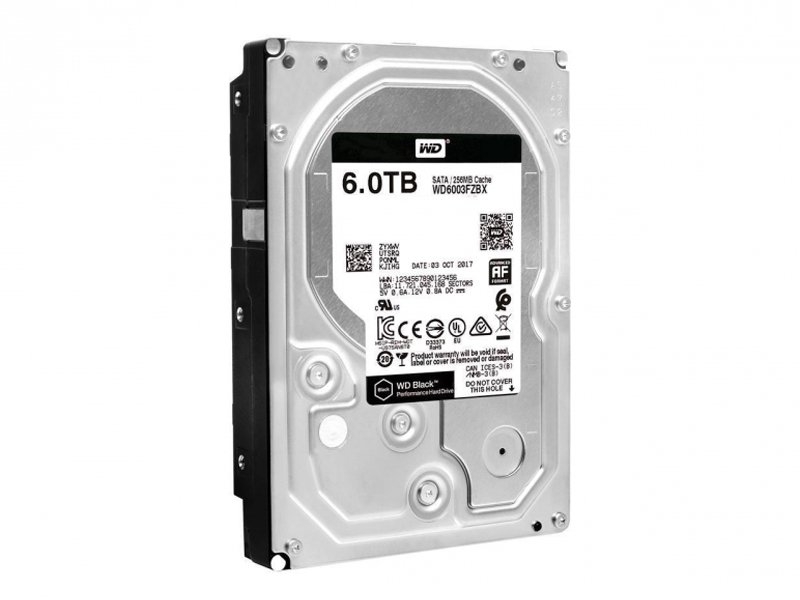 WESTERN DIGITAL Black, 3.5 / 6TB / 256MB / SATA / 7.200 rpm, WD6003FZBX ...