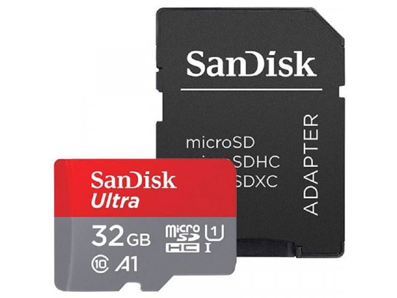 Карта памяти microsd sandisk ultra 32gb uhs i sdsqua4 032g gn6mn